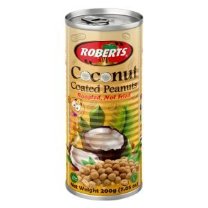 COCONUT COATED PEANUTS ROBERTS 200G X 12