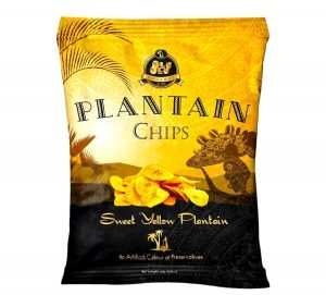 OLU OLU YELLOW PLANTAIN CHIPS 60G X 24