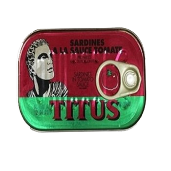 TITUS SARDINES IN TOMATO SAUCE 125G X 48