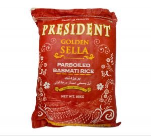 PRESIDENT GOLDEN SELLA BASMATI RICE 10KG
